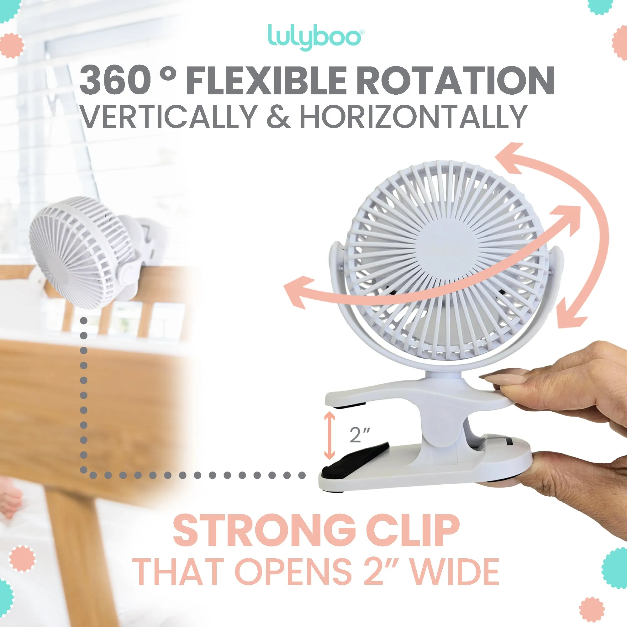 Rechargeable Clip-on Fan