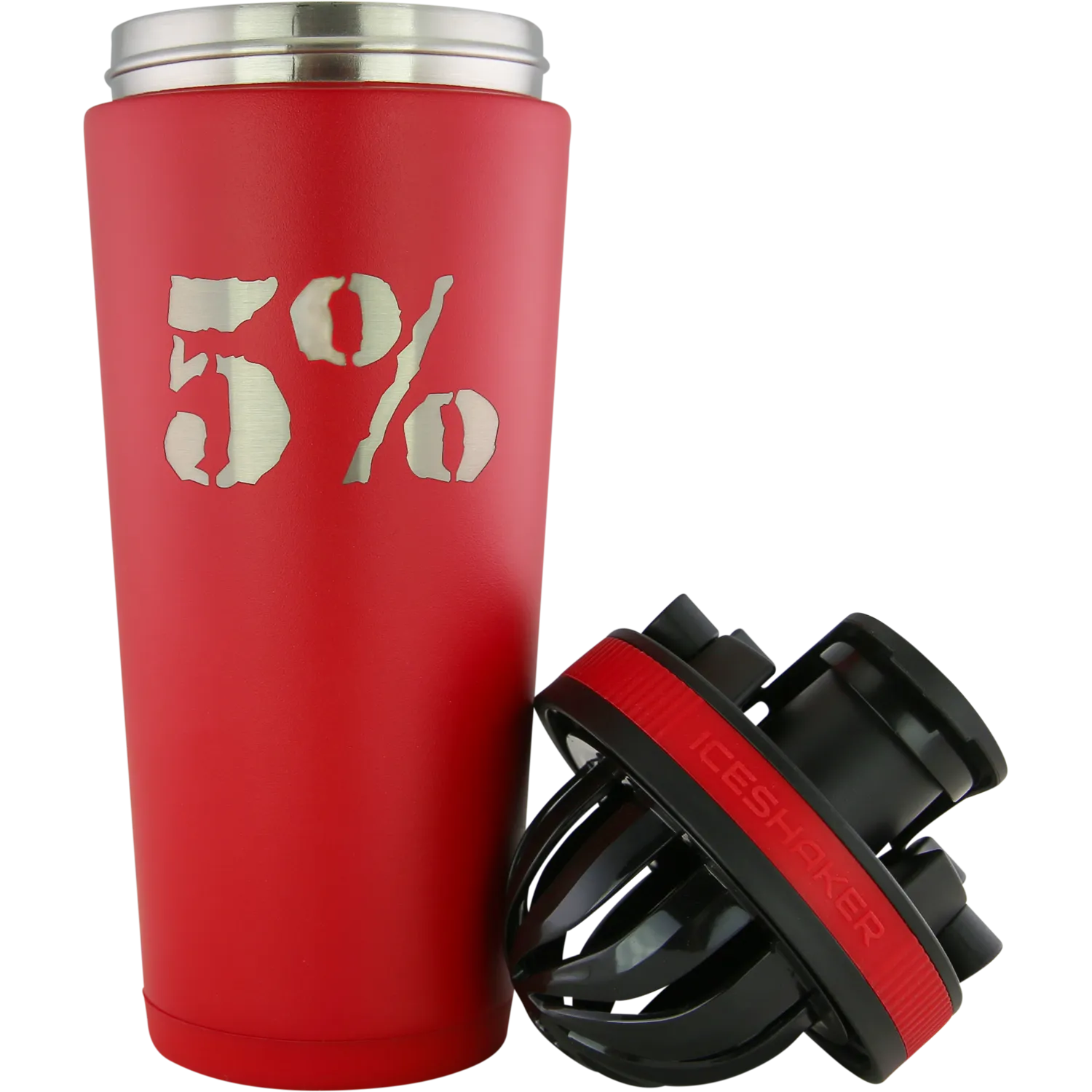 Red 26oz Vacuum-Insulated Ice Shaker Cup