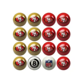 San Francisco 49ers Home & Away Billiard Ball Set