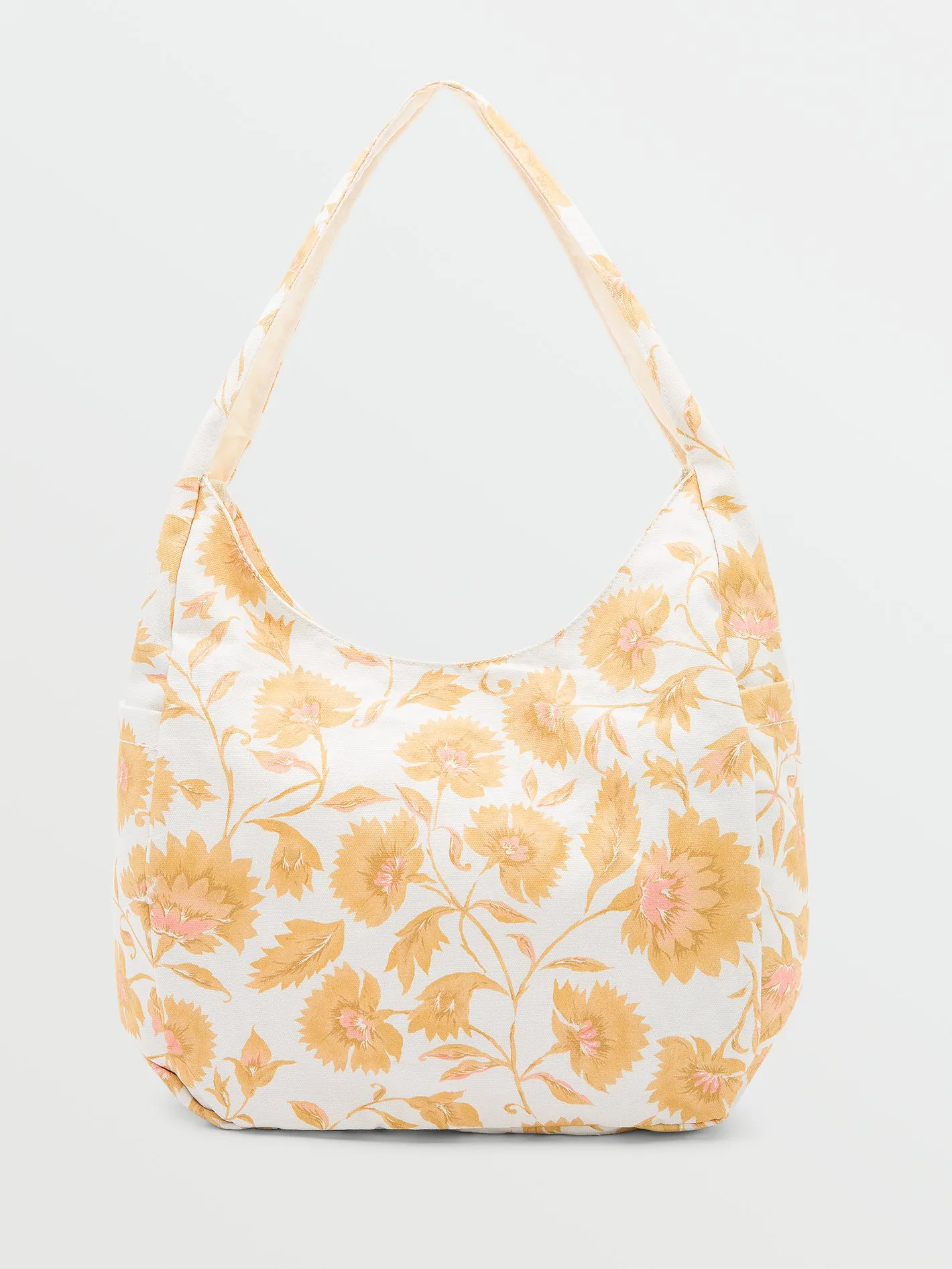 Schoolyard Canvas Hobo Tote - Dust Gold