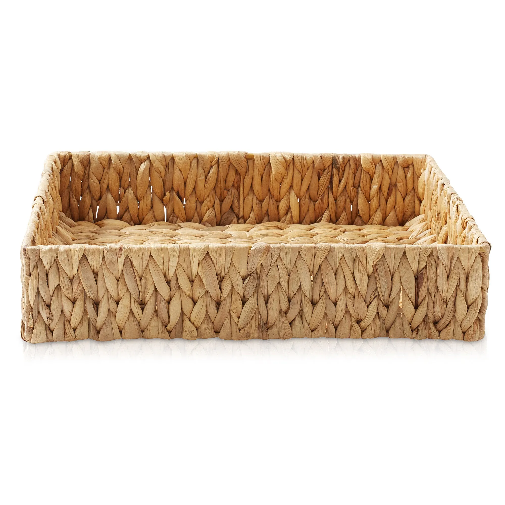 (Set of 2) Bathroom Storage Baskets, Seagrass - Water Hyacinth