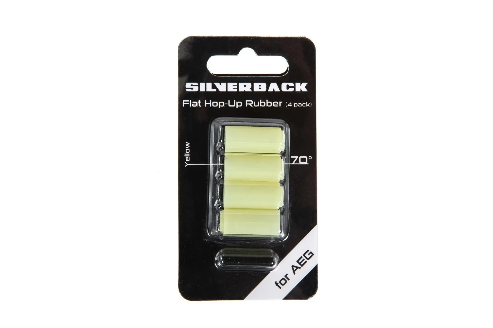 Set of 4 Hop-Up Silverback 70° rubber bands for AEG