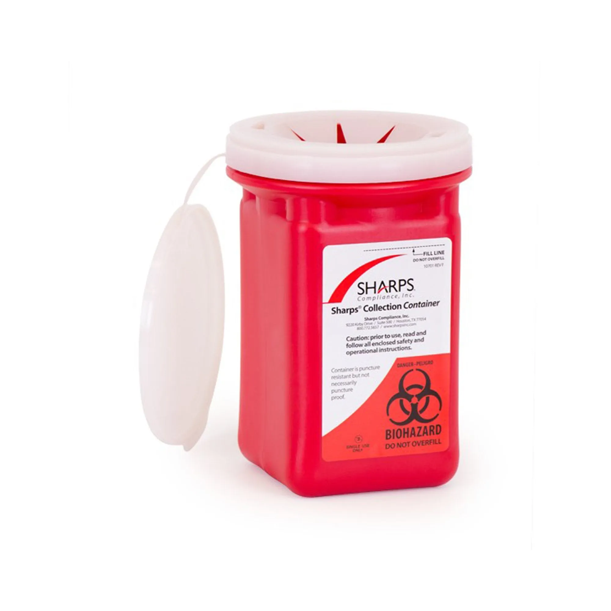 Sharps Recovery System™ Mailback Sharps Collector, 4½ x 4½ x 7 Inch