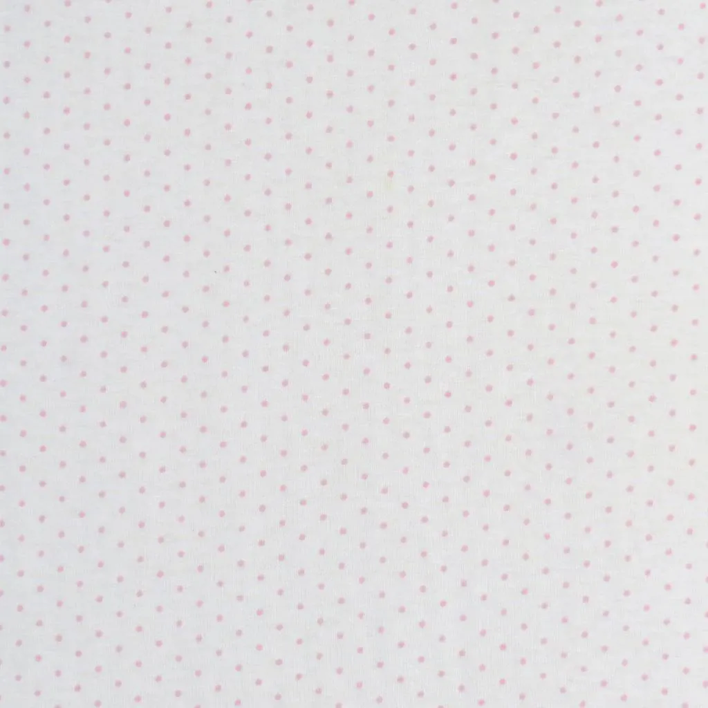 SheetWorld Fitted Youth Bed Sheet - 100% Cotton Jersey - Pink Pindot,