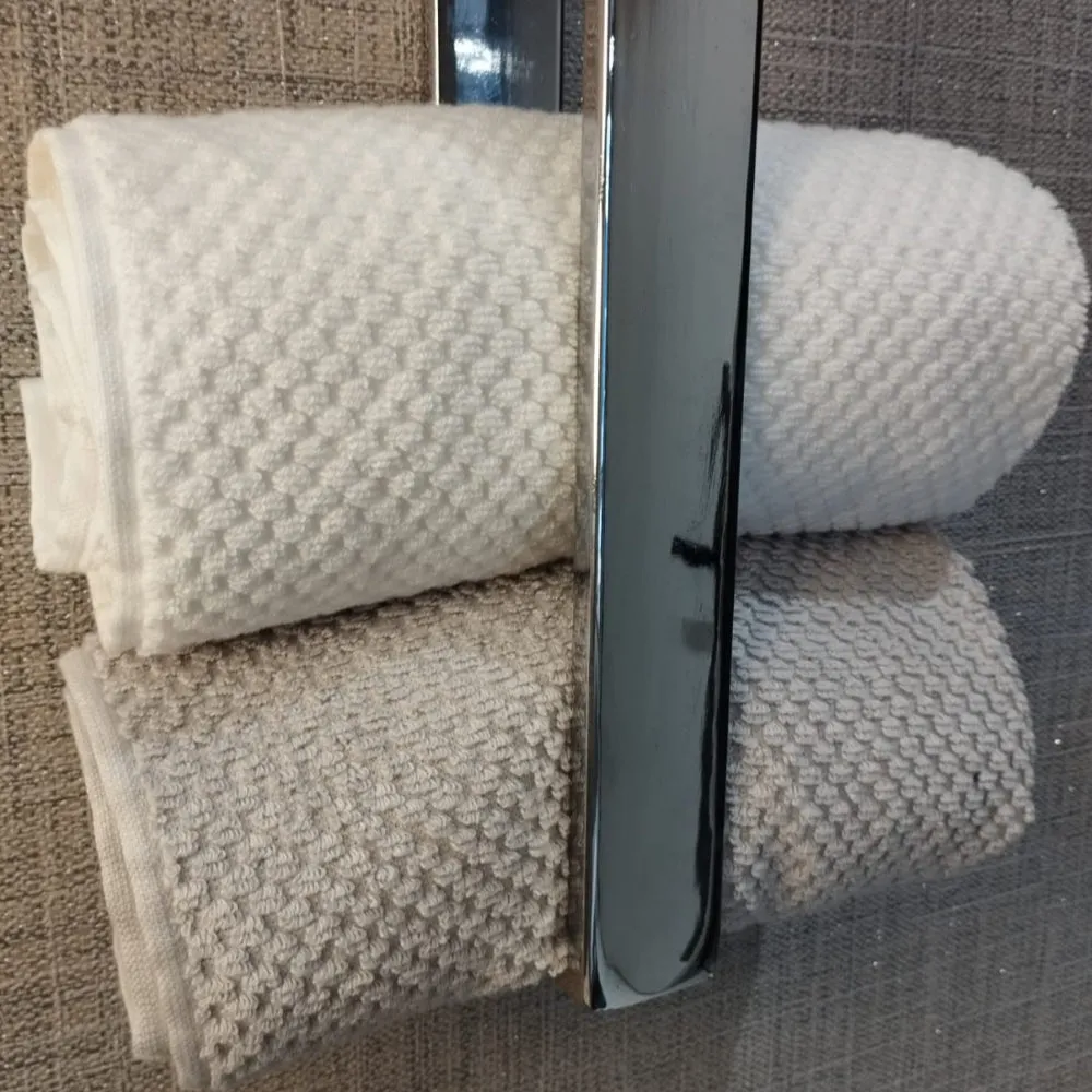 Silver Finished Multi Functional Towel Rack