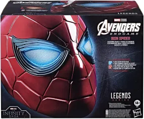 Spider-Man Marvel Legends Series Iron Spider Electronic Helmet with Glowing Eyes, 6 Light Settings and Adjustable Fit