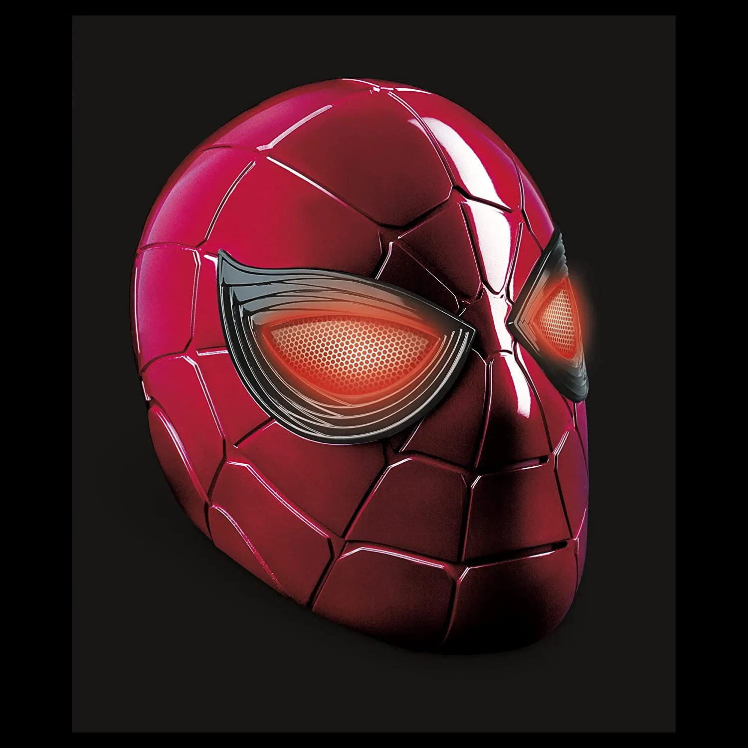 Spider-Man Marvel Legends Series Iron Spider Electronic Helmet with Glowing Eyes, 6 Light Settings and Adjustable Fit