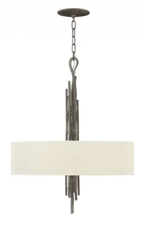 SPYRE 6 LIGHT CHANDELIER, METALLIC MATTE BRONZE