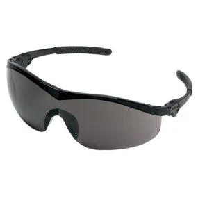 ST112 MCR Safety ST1 Series Safety Glasses, Gray Lens, Nylon Black Temple