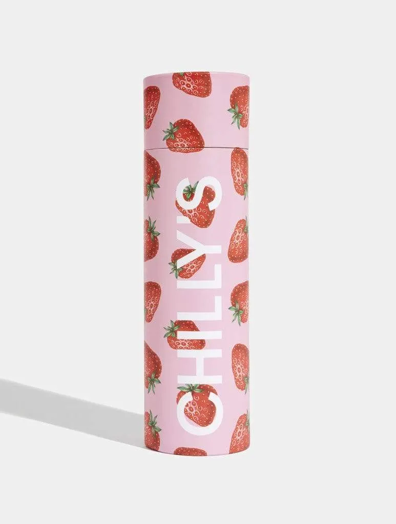 Strawberry Print Chilly's Bottle 500ml