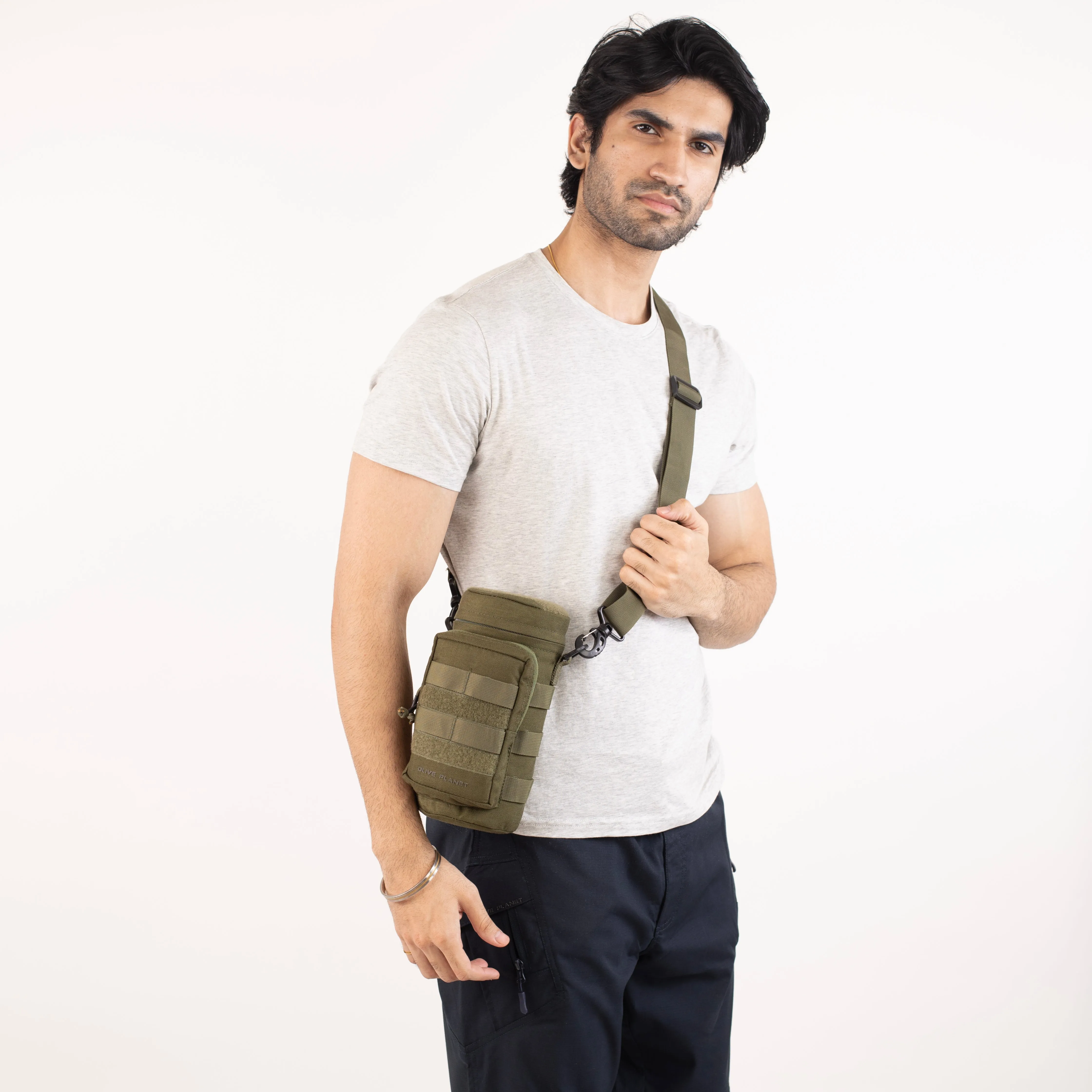 Tactical Water Bottle Pouch With Shoulder Strap