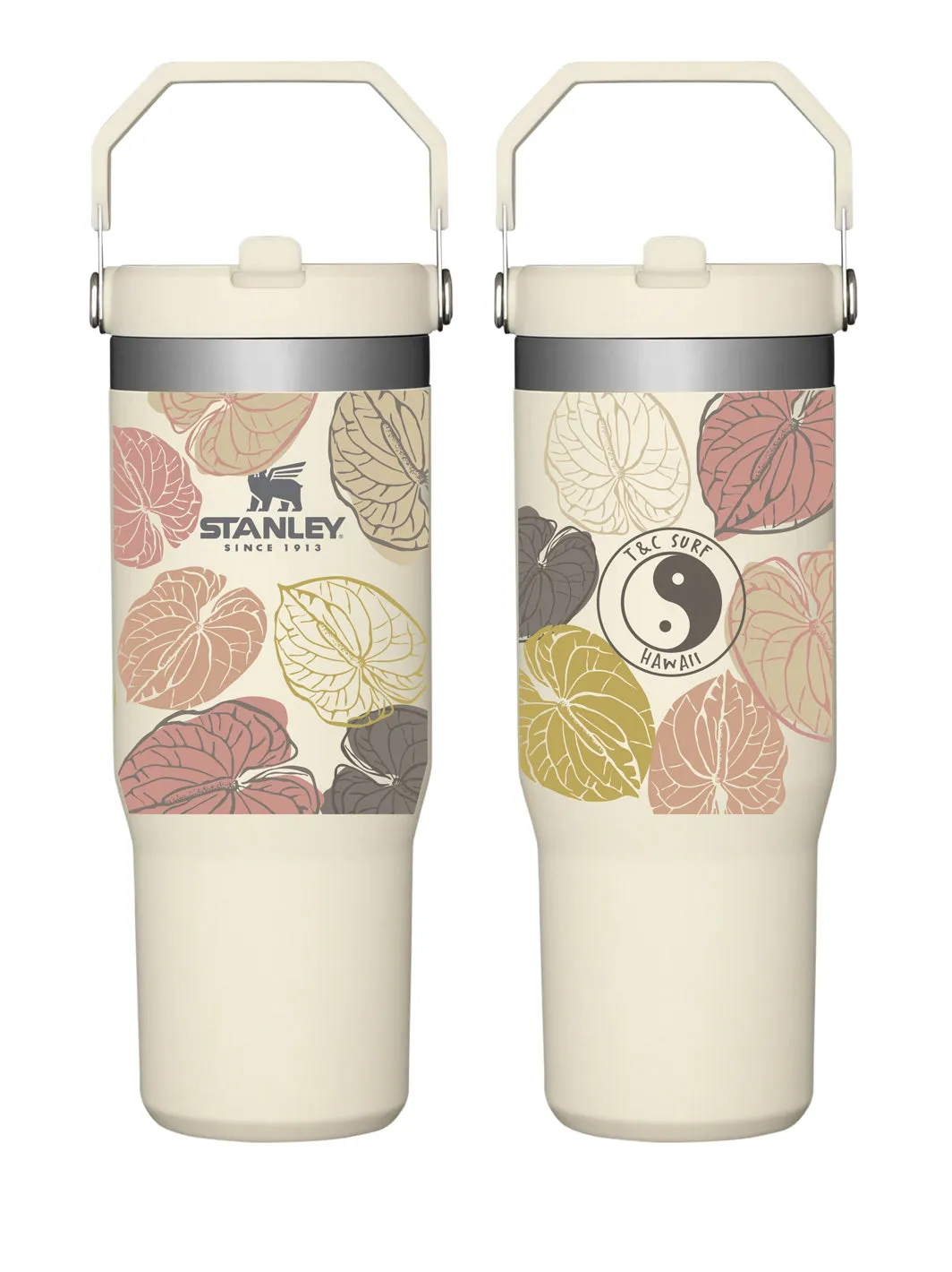 T&C Surf 30 oz Anthurium Stanley The IcefIow™ Flip Straw Tumbler