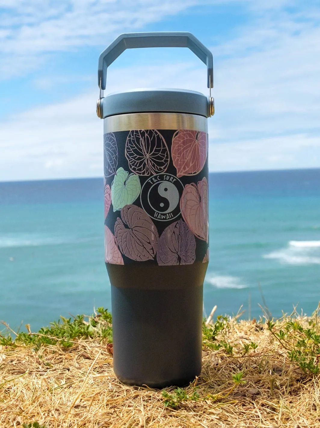 T&C Surf 30 oz Anthurium Stanley The IcefIow™ Flip Straw Tumbler