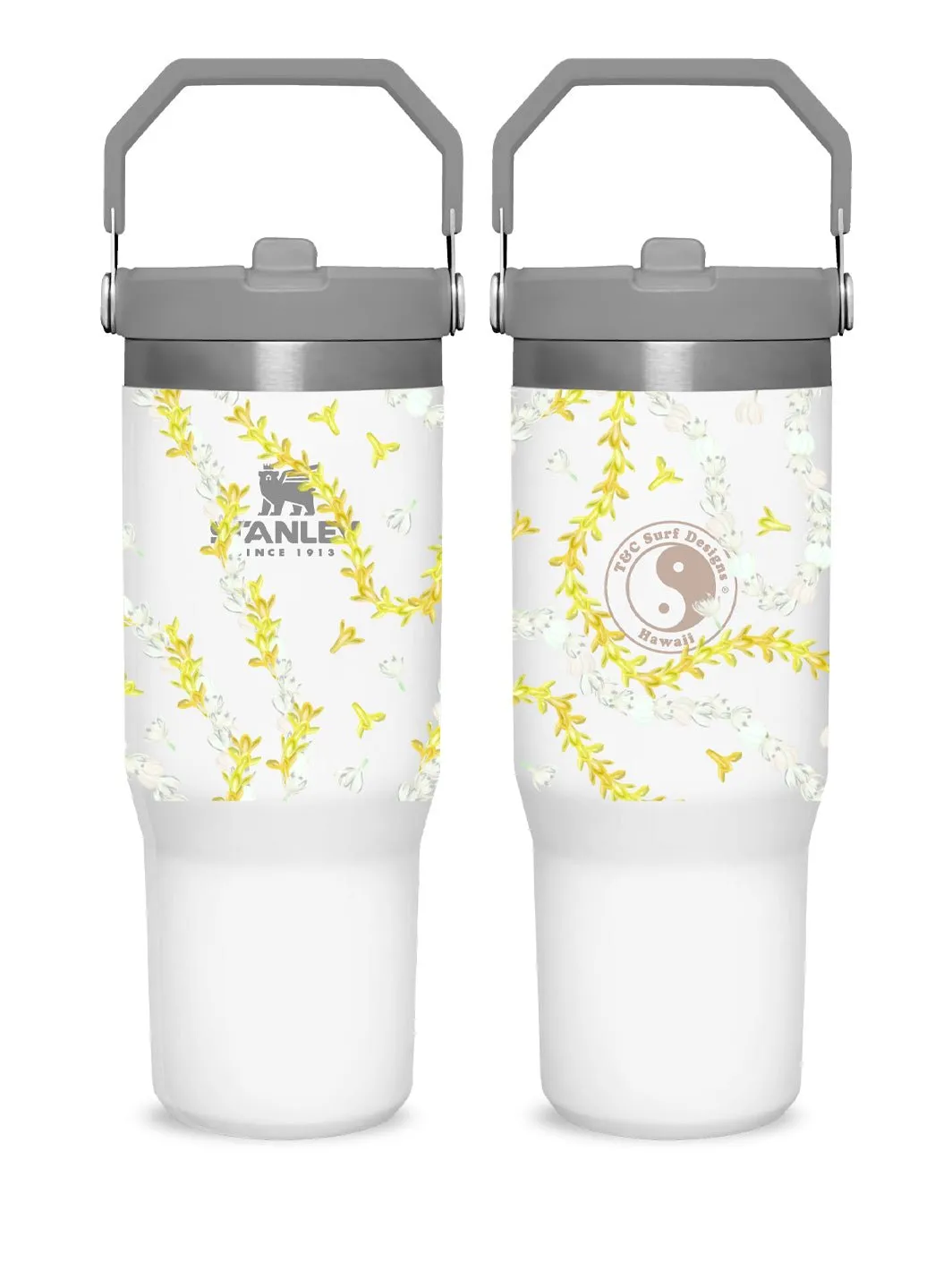 T&C Surf 30 oz Lei Paint Stanley The IcefIow™ Flip Straw Tumbler