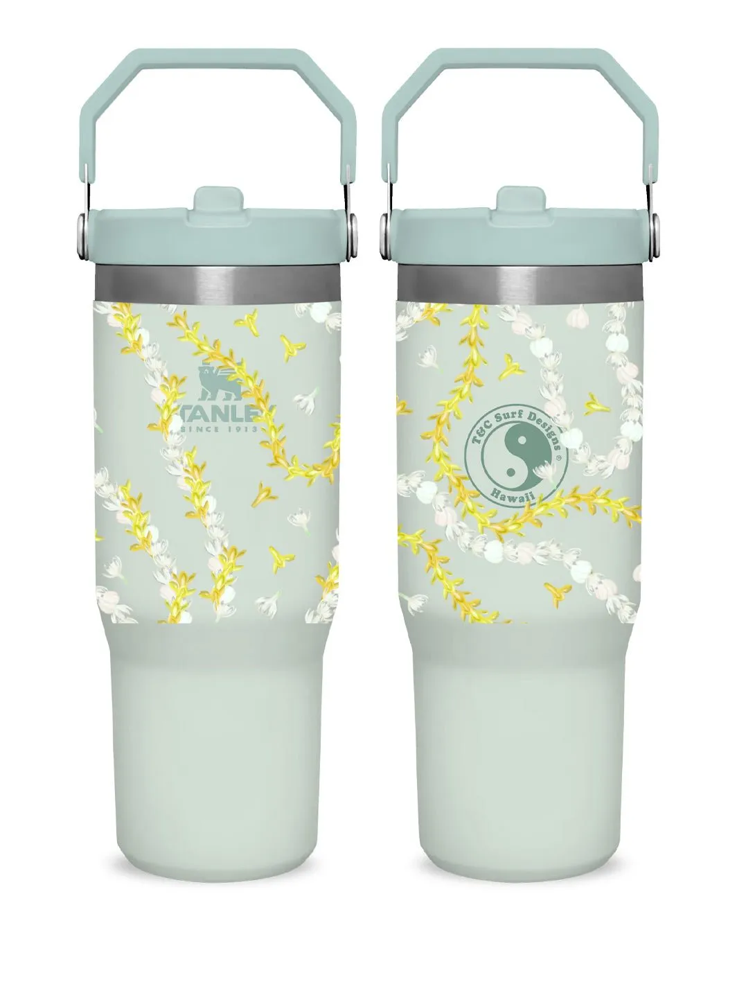 T&C Surf 30 oz Lei Paint Stanley The IcefIow™ Flip Straw Tumbler