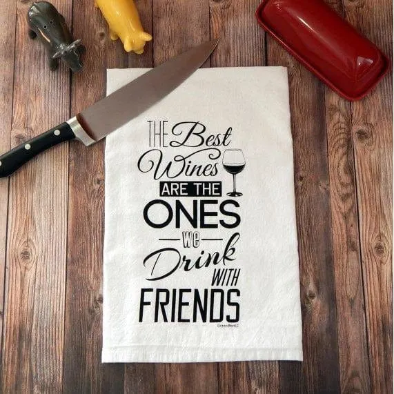 Tea Towels, Made in the USA Kitchen Towels: Fun with Wine and more!