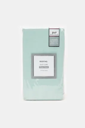 Teal Solid Fitted Sheet (King Size)