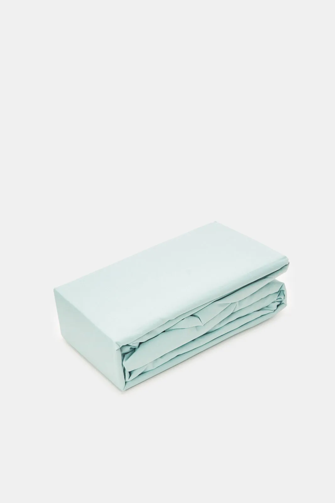 Teal Solid Fitted Sheet (King Size)