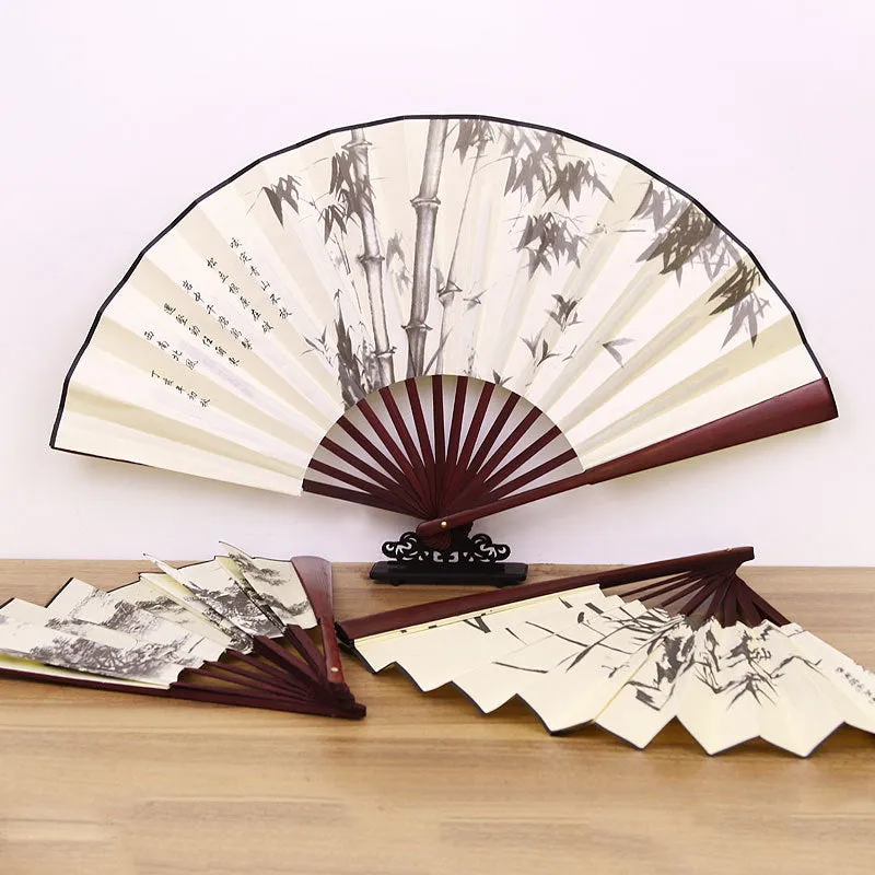 TEEK - Retro Folding Bamboo Handle Hand Fan