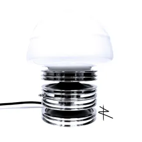 The Shroom Aviation Modern Art Polished Accent Piston Table Lamp