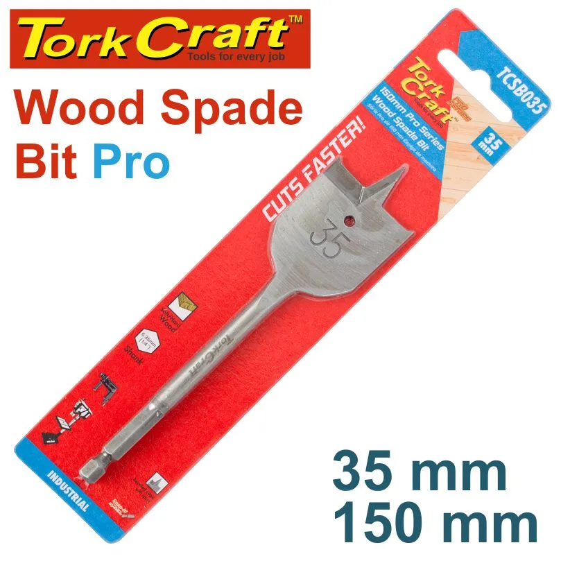 Tork Craft Spade Bit Pro Series 35Mm X 150Mm