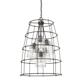 TURNER 6 LIGHT FOYER, NORDIC GREY