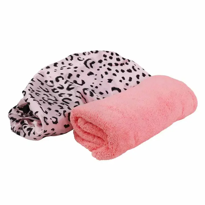 Twist N' Dry Towel and Xl Shower Cap Set