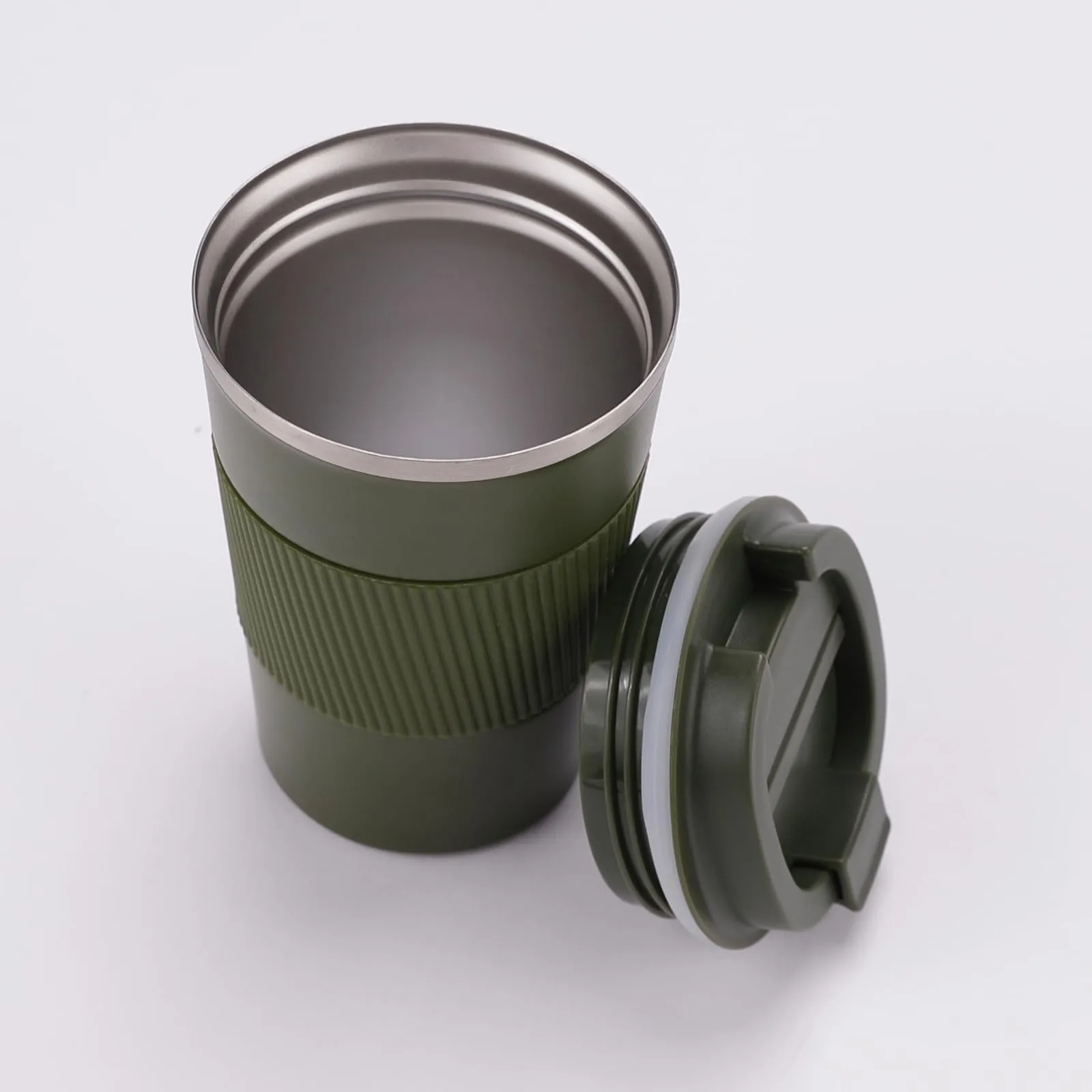 Urbane Home Stainless Steel Insulated Coffee Mug With Sleeve|Travel Coffee Mug "380 ML"|Green|