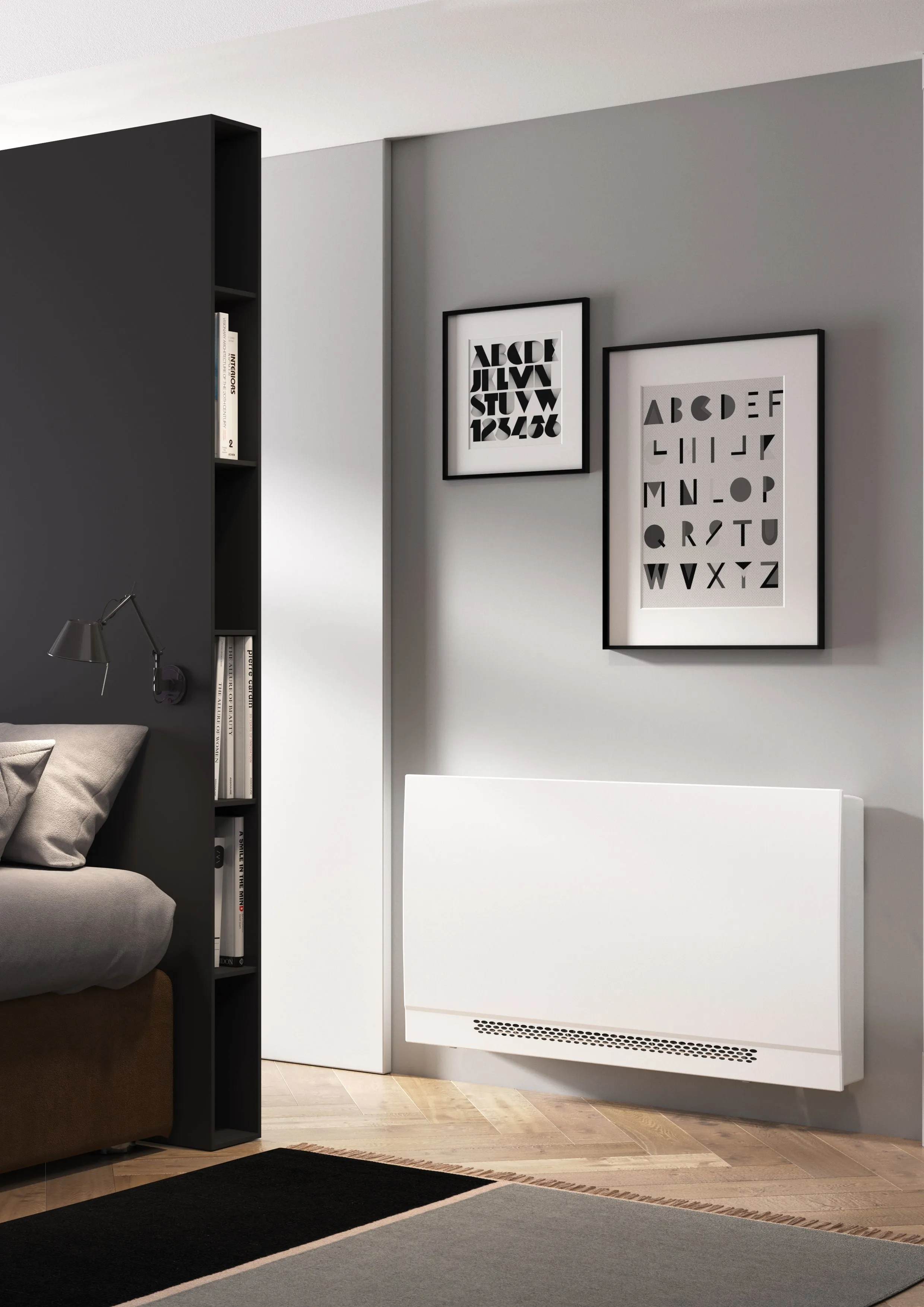 Ventilconvettore Slim Fan con Mobile Sabiana WHISPER CFF-ECM-MV-CB-T 50 con Comando Digitale Wi-Fi e BT e Motore Inverter