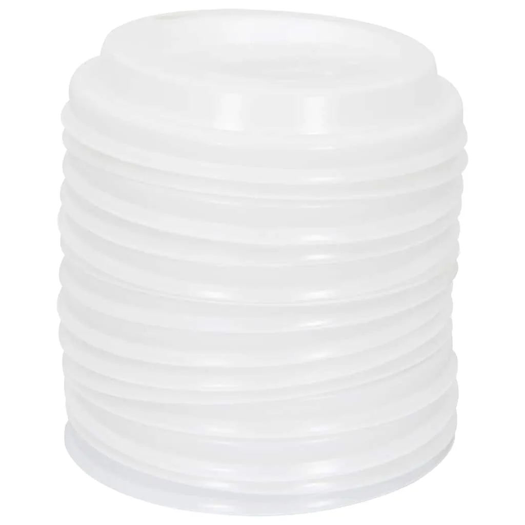 vidaXL Paper Coffee Cup Lids Ø60 mm 4oz 1000 pcs White Plastic