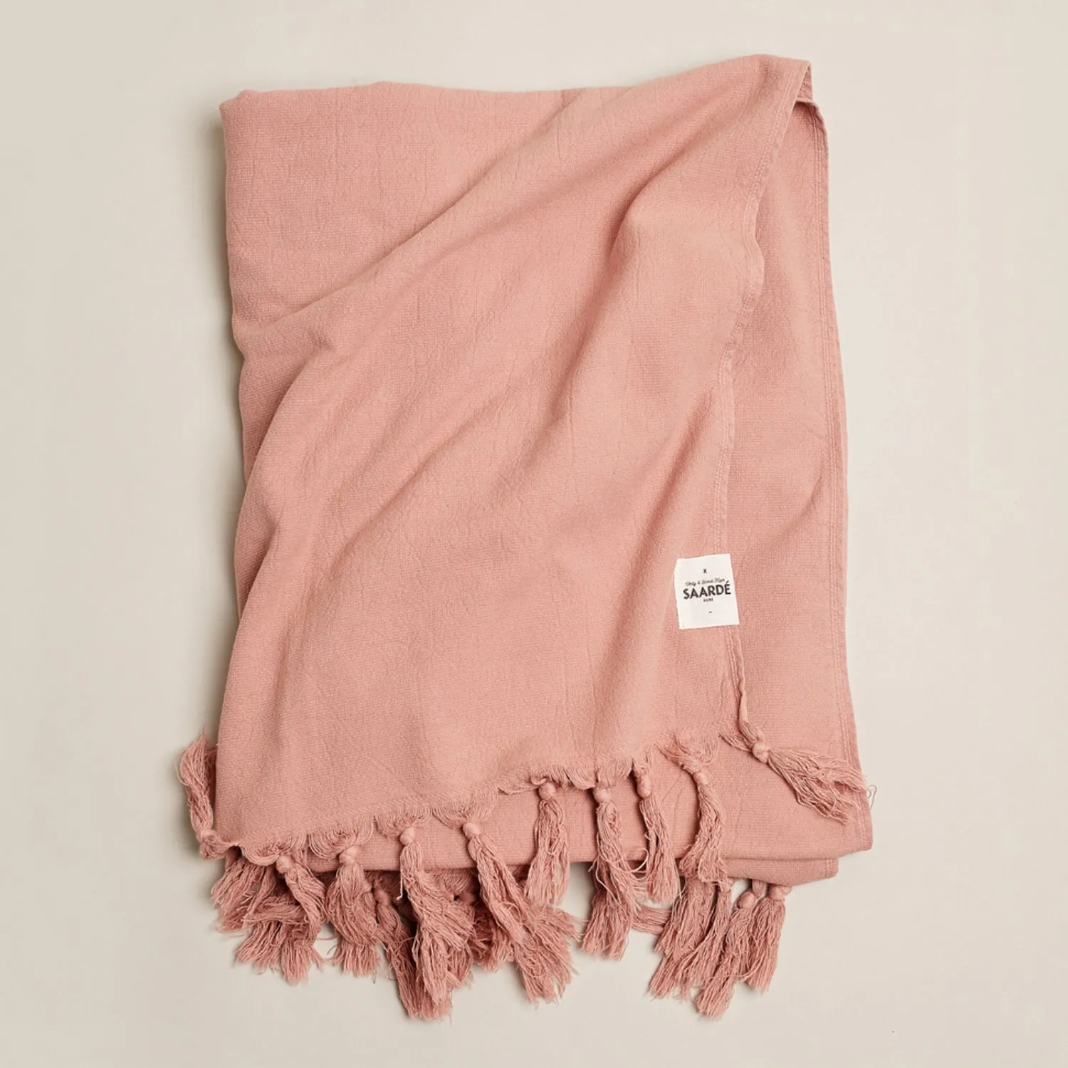 Vintage Wash Luxe Beach Towel - Guava