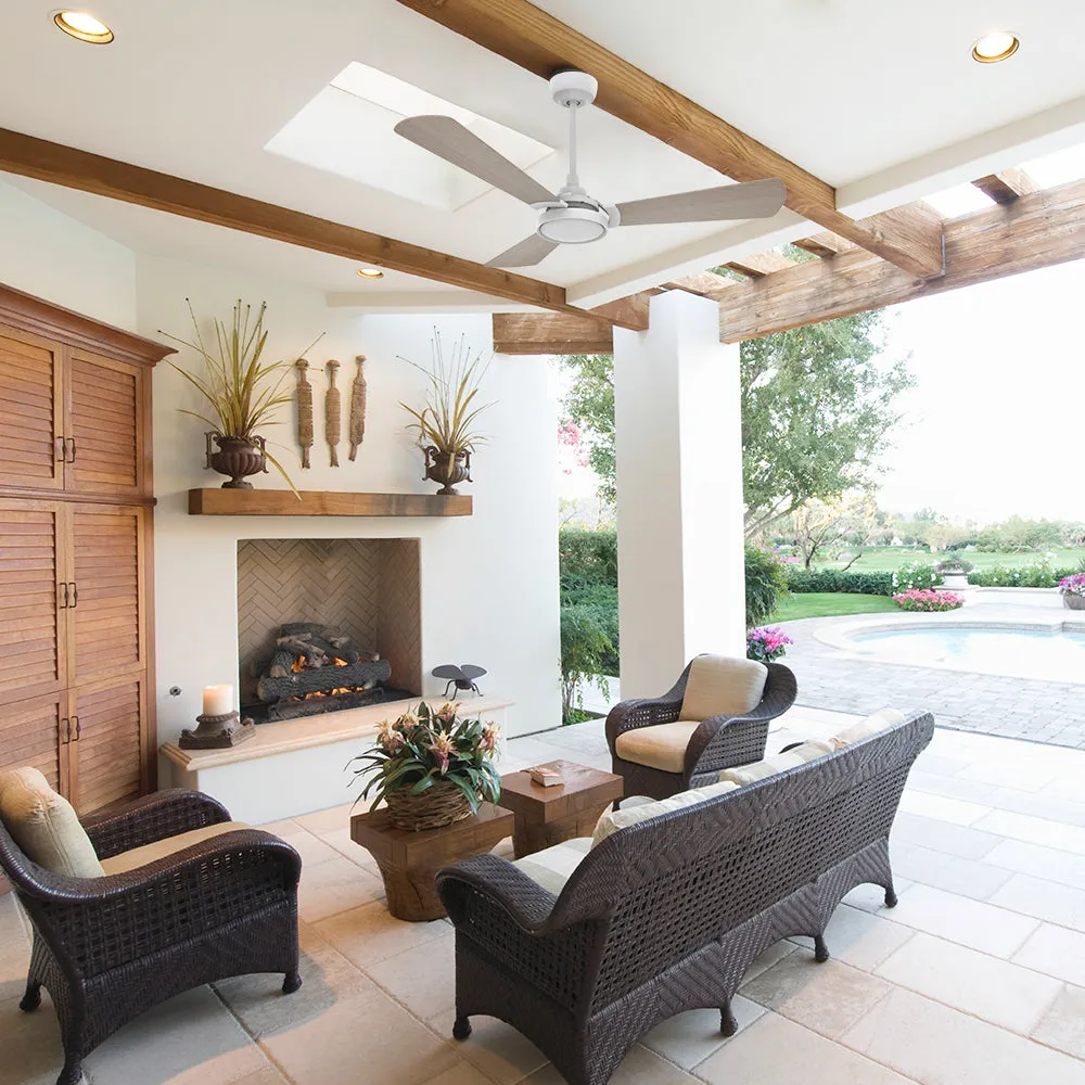 Viter Outdoor Ceiling Fan with Dimmable LED Light Remote-Smart 52"