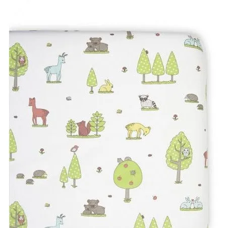 Weegoamigo Fitted Cot Sheet - Forest Friends