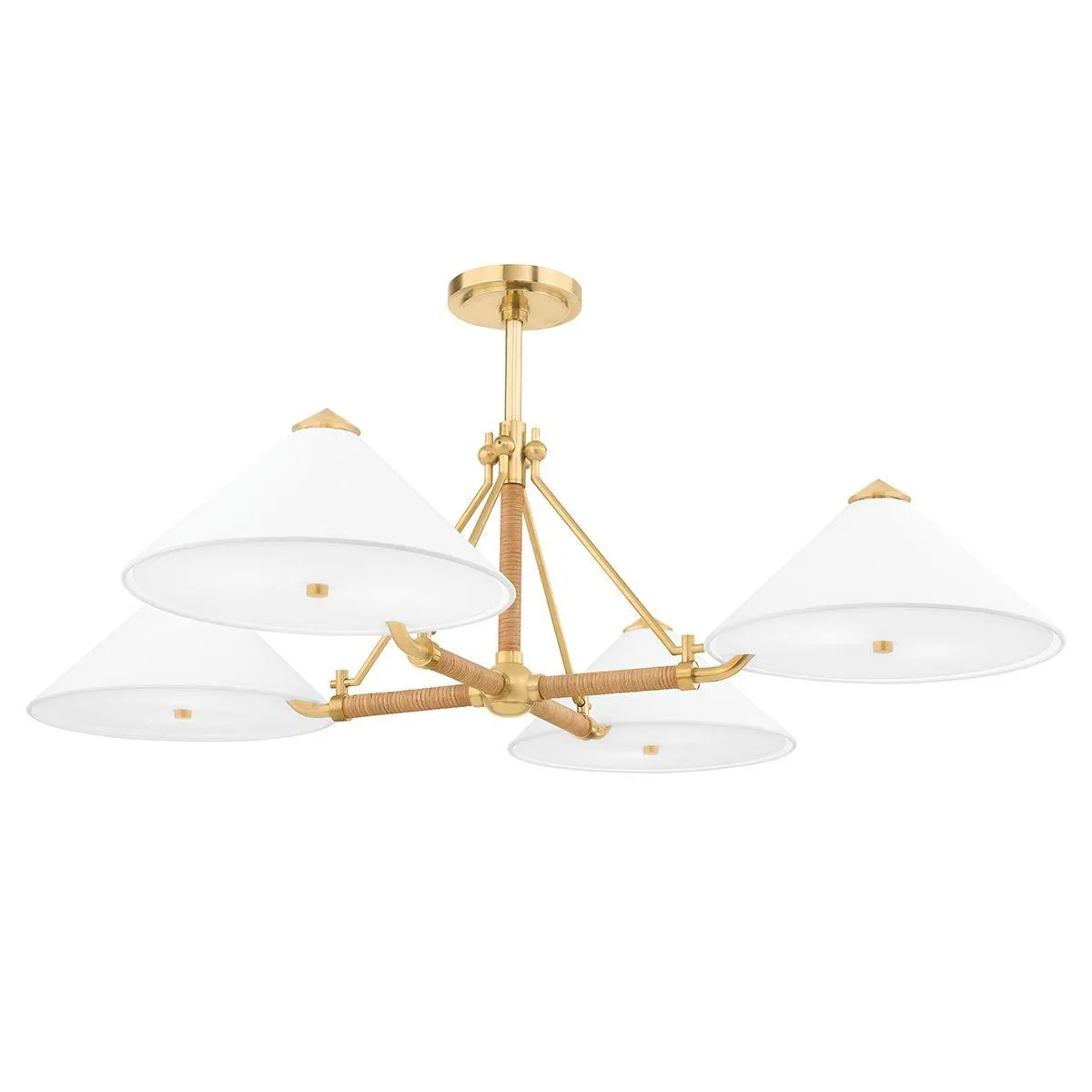 Williamsburg 46 in. 8 Lights Chandelier Antique Brass Finish