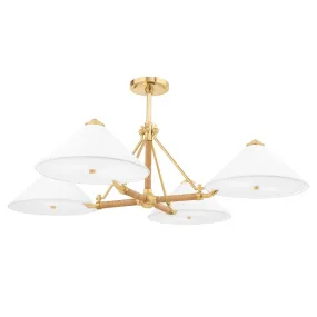 Williamsburg 46 in. 8 Lights Chandelier Antique Brass Finish