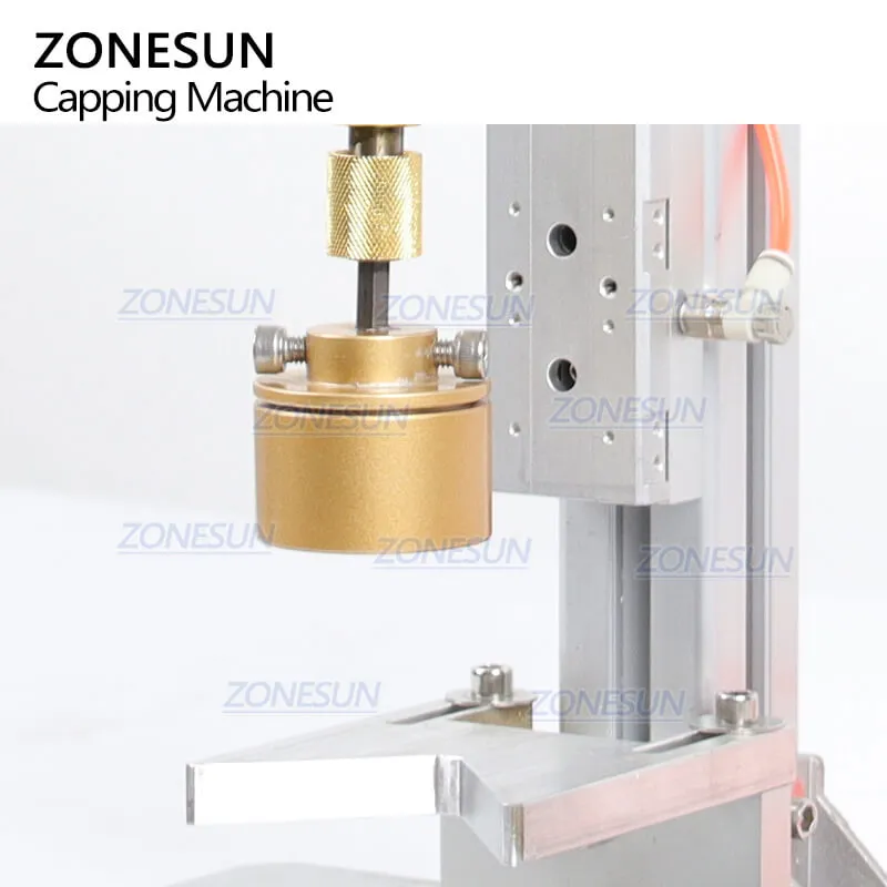 ZONESUN ZS-XGPZ1 Semi-automatic Pneumatic Plastic Bottle Cap Screwing Machine Essential Oil Bottle Capping Machine