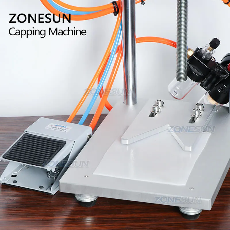 ZS-XG30ZC Semi-automatic Liquor Wine Gin Jar Whisky Glass Bottle Cap T-Cork Pressing Capping Machine